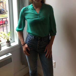 🌻2/$22🌻 Sheer Mint Blouse